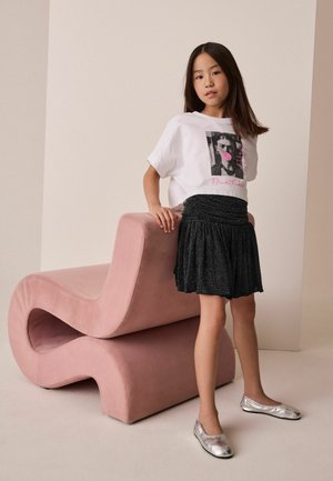 Next, REGULAR FIT - DROP WAIST SPARKLE SKIRT - A-Linien-Rock - black