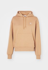 HOODED CASEY - Sweat à capuche - peanut/silver