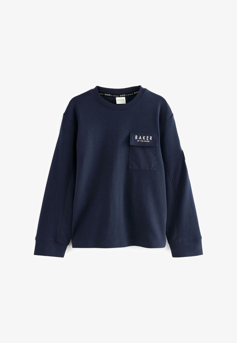 Baker by Ted Baker Tops ar garām piedurknēm - navy