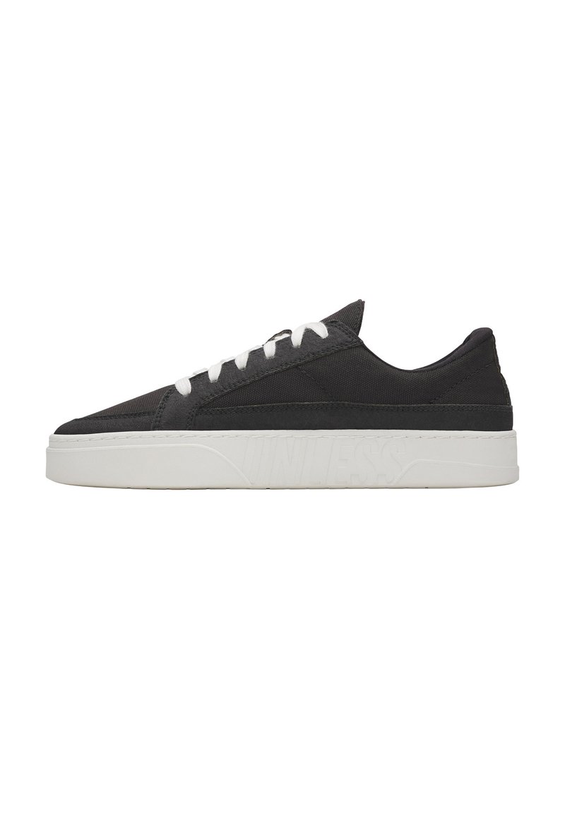 Unless Collective YORK LOW SNEAKER - Trainers - black white/black - Zalando