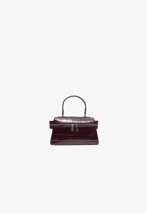 Stradivarius, MINI COCONUT-EFFECT CROSSBODY BAG - Håndtasker - dark red