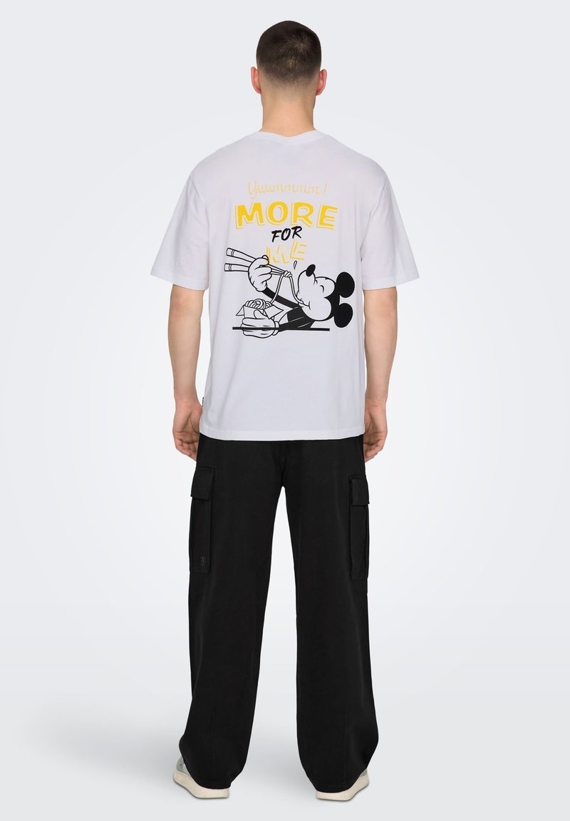 Only & Sons ONSDISNEY MICKEY MOUSE LIFE TEE - T-shirts med print - white