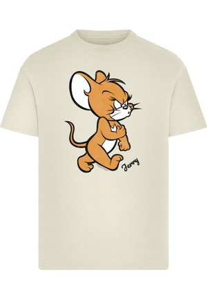TOM AND JERRY ANGRY MOUSE - Print T-shirt - sand