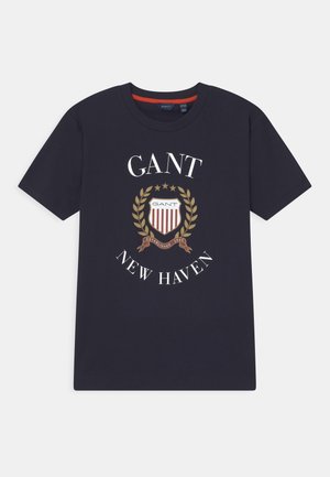CREST UNISEX - Camiseta estampada - evening blue
