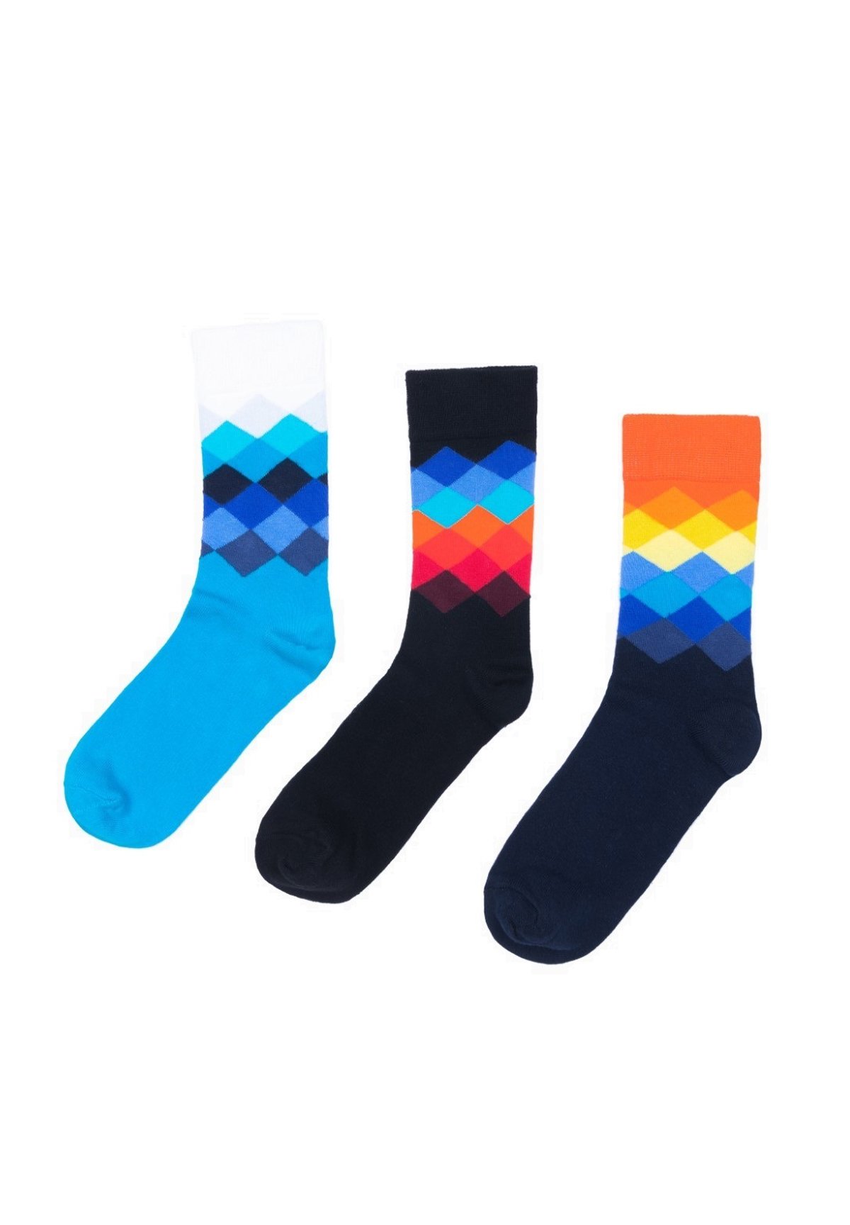 Lot De 3 Chaussettes Femme Vincent Creation - Mi-bas Bicolore Coton Doux - Taille Unique