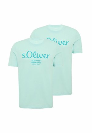 2 PACK - T-Shirt print - hellblau
