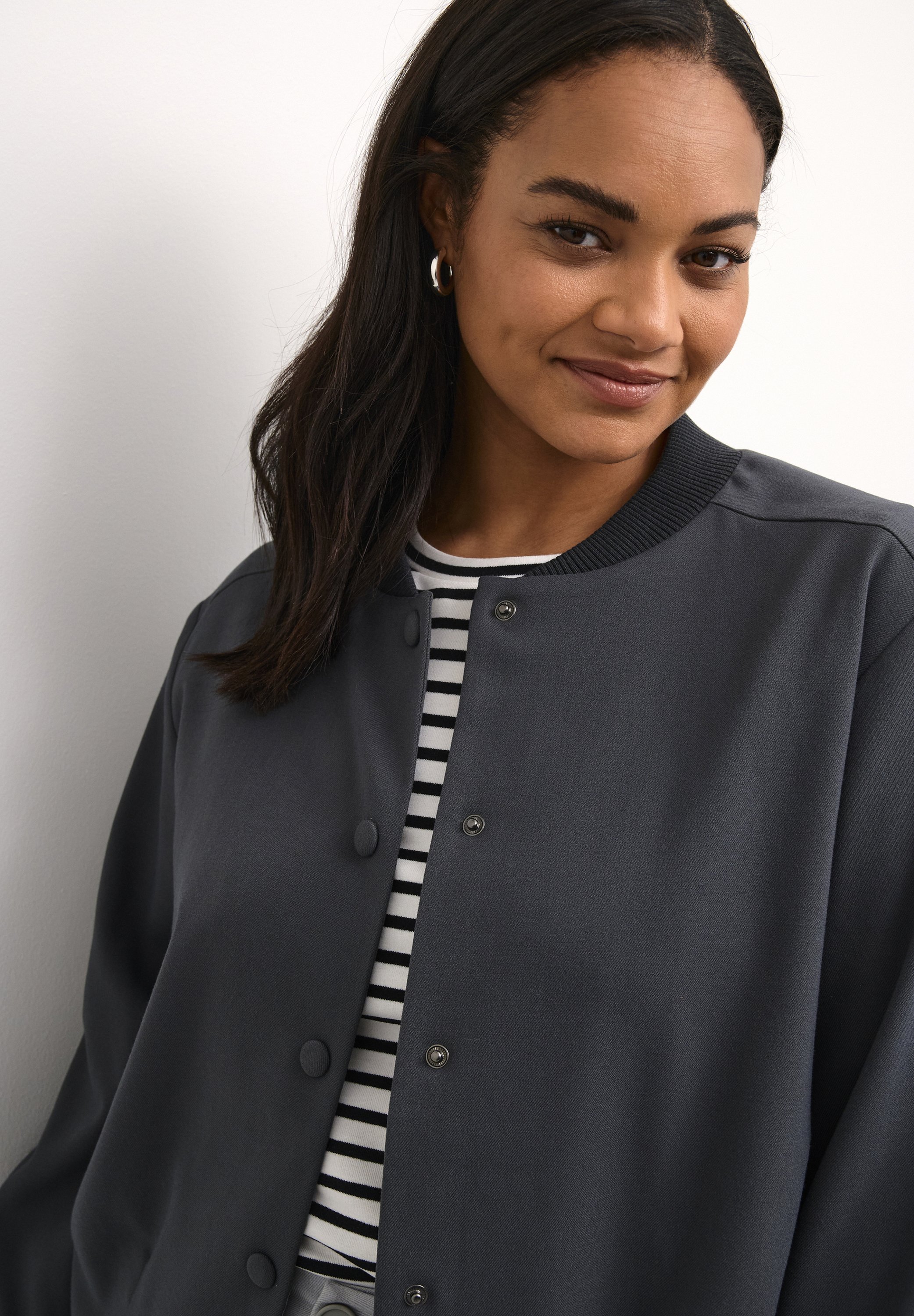 Kaffe Curve MERLA - Bomberjacks - black oyster/zwart - Zalando.nl