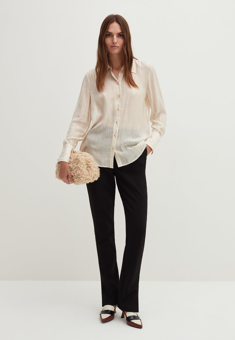 Stefanel Overhemdblouse wit Stefanel Overhemdblouse wit