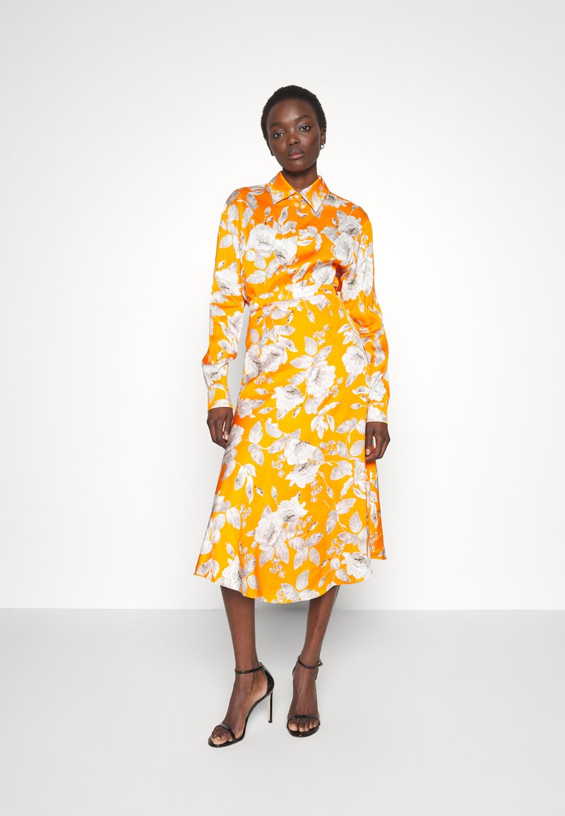 Erdem GRANDAD COLLAR - Camicia - orange/white