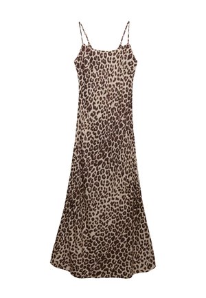 Superdry & Co, SUPERDRY PRINTED MAXI SLIP DRESS.. - Vestito lungo - brown leopard