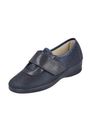 CON CIERRE ADHESIVO - Zapatos sin cordones - azul marino