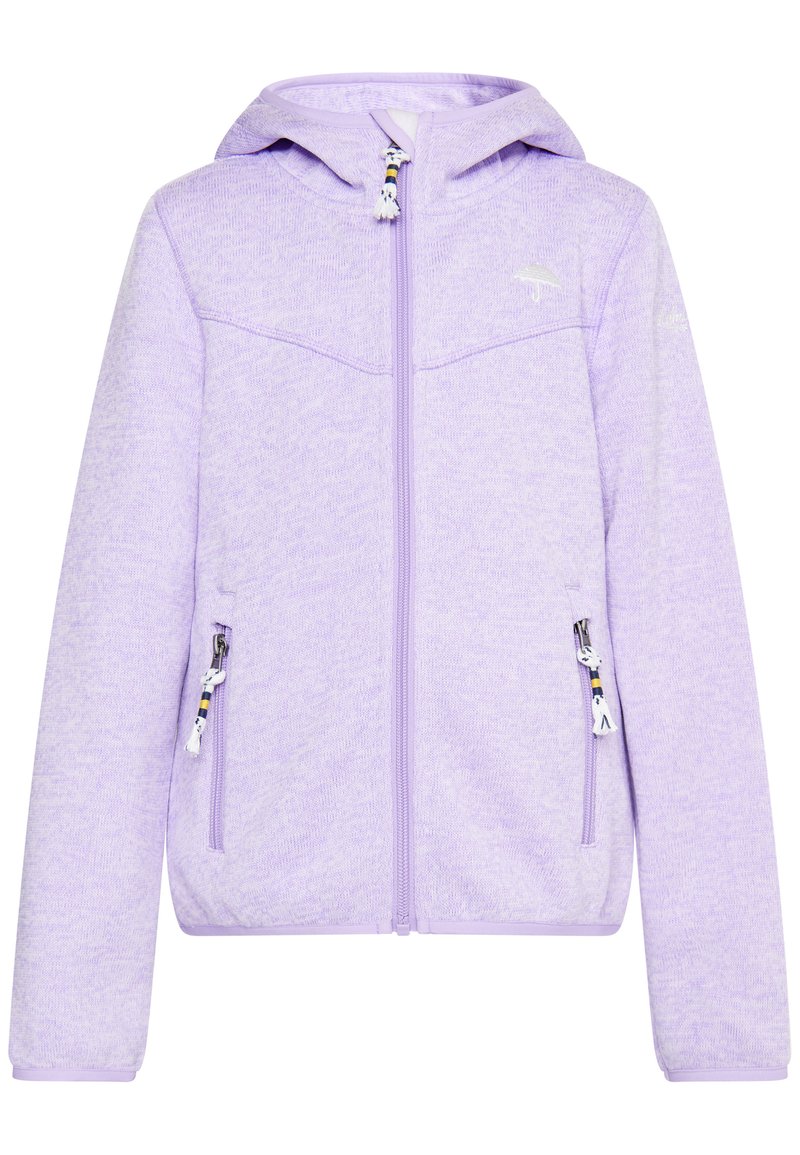 Schmuddelwedda Fleecejas lila gemêleerd