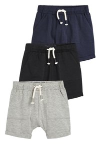 Next - 3 PACK LIGHTWEIGHT - Tracksuit bottoms - black Thumbnail Image 1