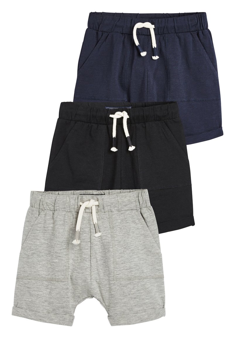 Next - 3 PACK  - Shortsit - black, Suurenna