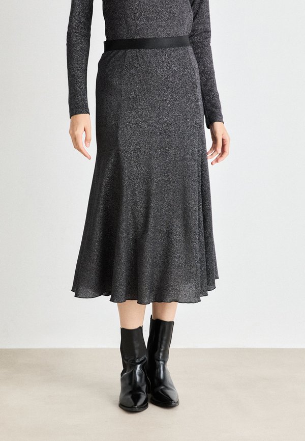 SAGA SKIRT - A-line skirt - gun metal