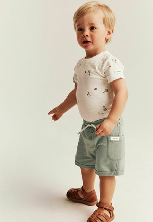 Newbie, SLUB TRICOT SHORTS UNISEX - Shortsit - dark green