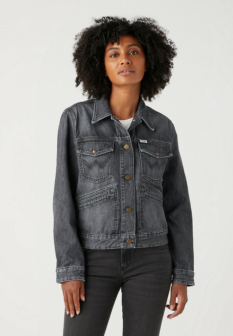 Wrangler Authentics Veste En Jean Femme Classique - Confort Extensible Avec Poches, Style Western