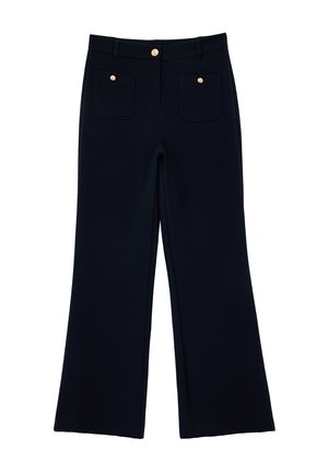 WIDE LEG - Pantalon classique - dark blue