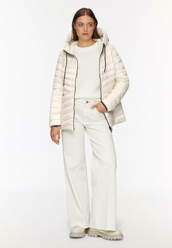 STEPP MIT LOGO-KAPUZE - Winterjacke - wollweiß