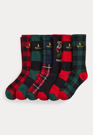 Polo Ralph Lauren, POLO BEAR COTTON-BLEND CREW SOCK 6-PACK - Chaussettes - multi-coloured