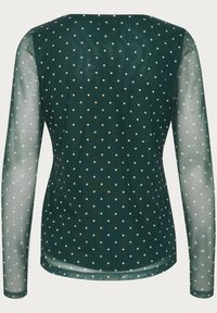 AUTUMN - Bluse - green white dot