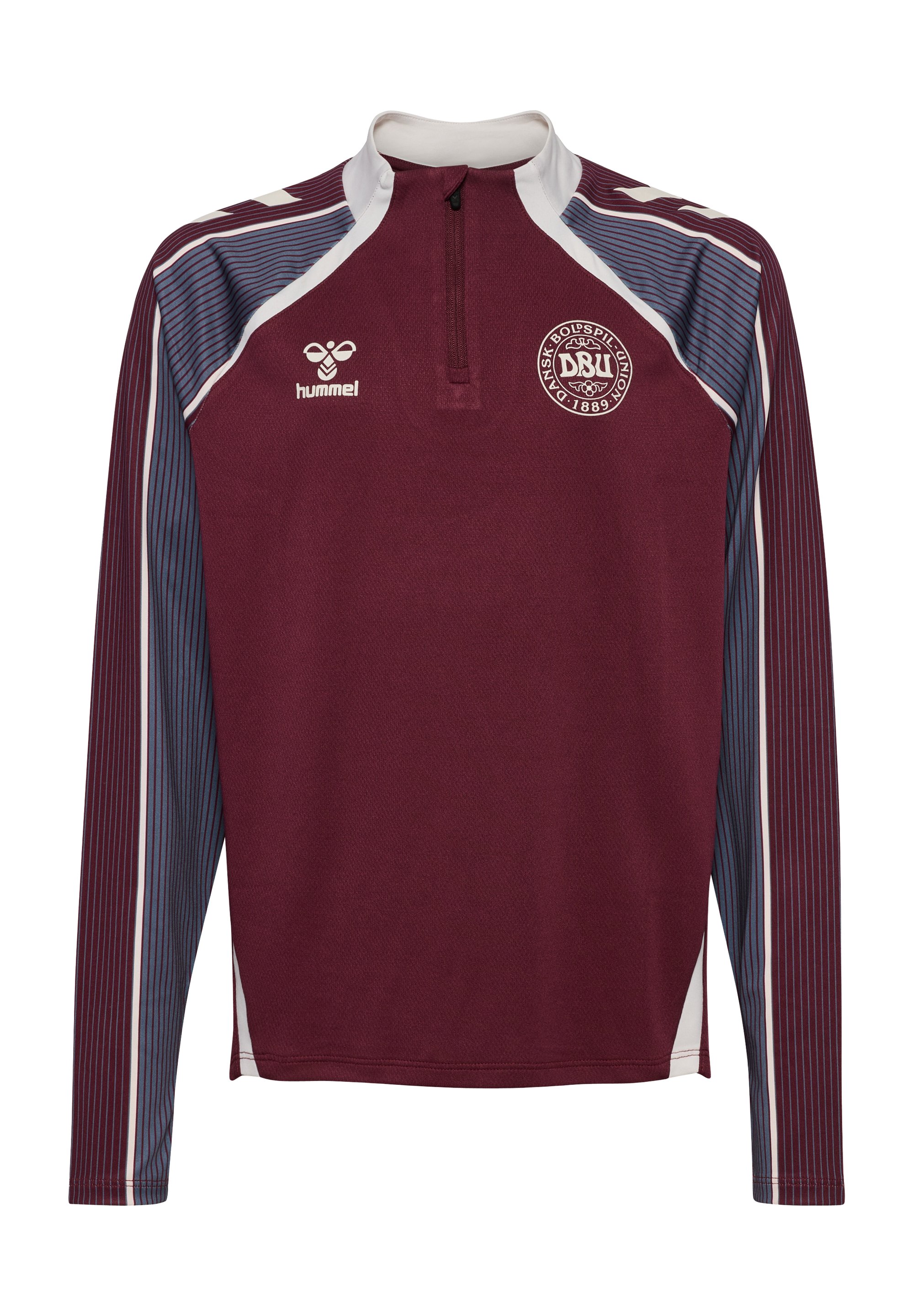 Hummel PRE GAME HALF ZIP Longsleeve multi colour/bordeauxrood