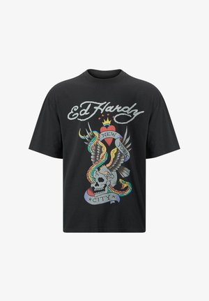 Ed Hardy, - T-shirt z nadrukiem