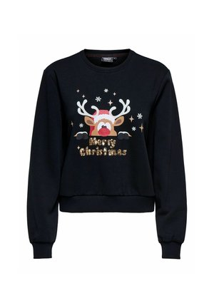 XMAS O NECK - Sportinis megztinis - black