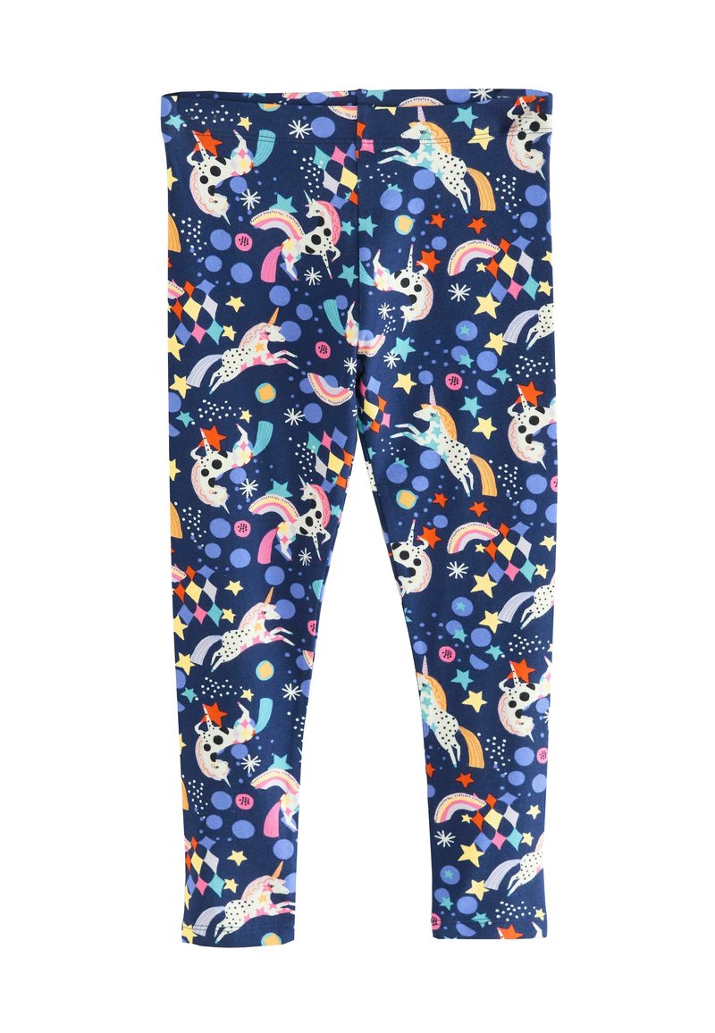 Next - ANIMAL PRINT - Tamprės – kelnės - navy rainbow unicorn, Padidinti