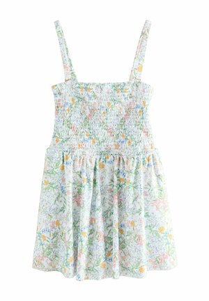 Vapaa-ajan mekko - white ditsy floral