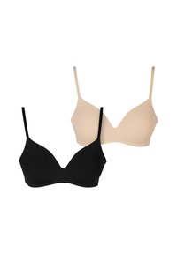 Urban Classics BASIC PADDED 2-PACK - T-shirt BH - black nude/zwart