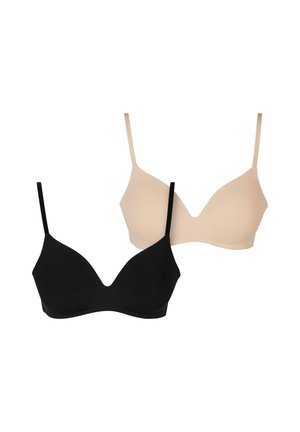 BASIC PADDED 2-PACK - T-paitaliivit - black nude