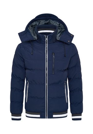Winterjacke - navy grey