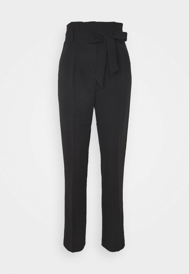 MILLER TIE WAIST TROUSER - Pantalon classique - black