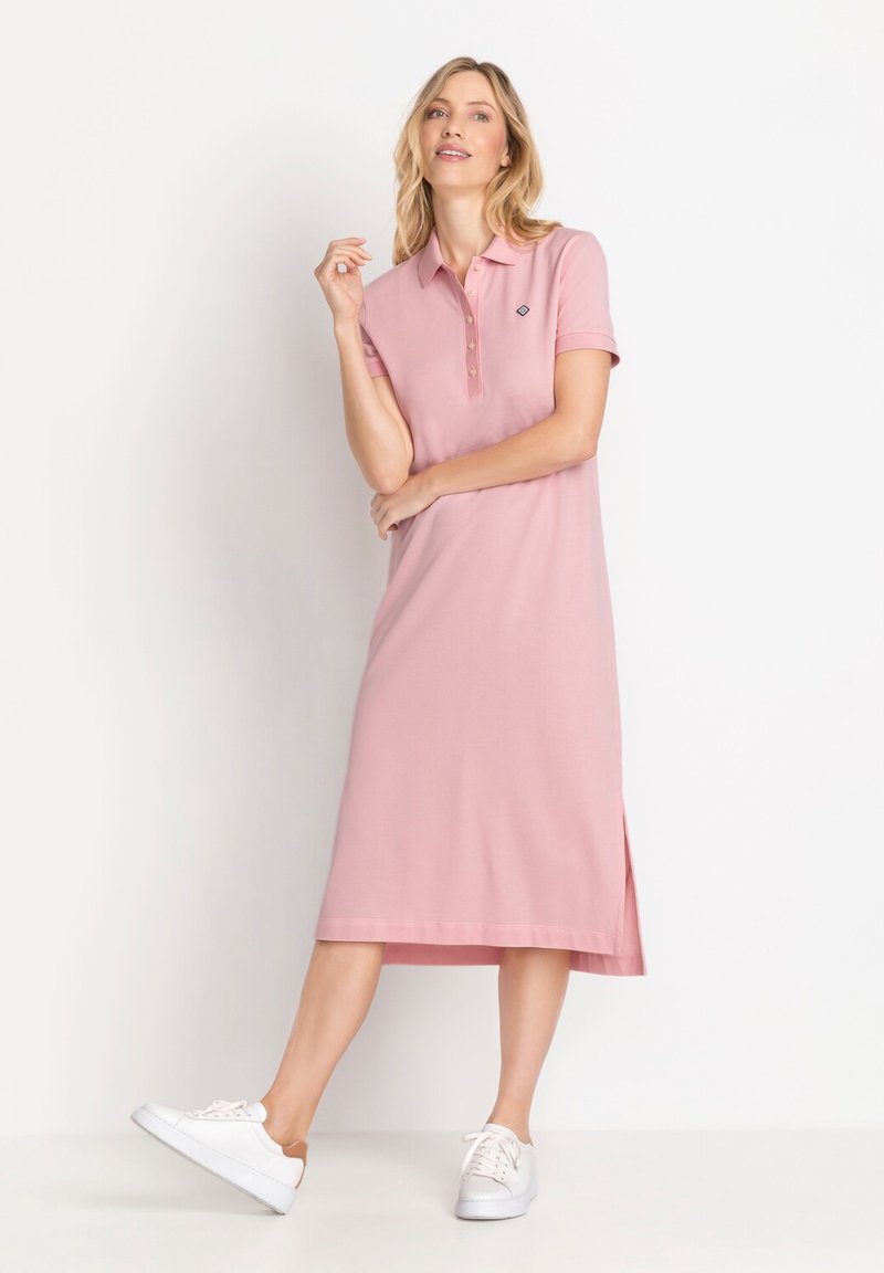 GANT PIQUE - Shirt dress - blushing pink/light red - Zalando.de