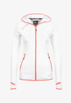 Peak Mountain POLARSHELL FEMME ACAMPUS - Sweat zippé - blanc