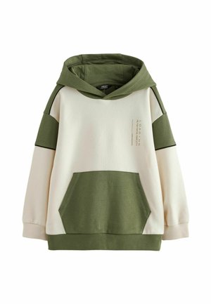 Next Džemperis su gobtuvu - khaki cream