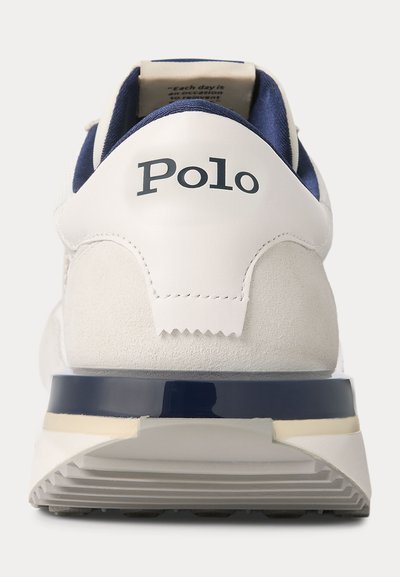 Polo Ralph Lauren TRAIN 89 SUEDE-PANELED SNEAKER UNISEX - Sapatilhas - deckwash white/newport navy