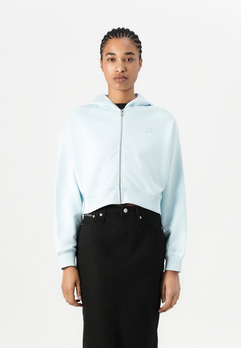 Calvin Klein Jeans Sweater met rits blauw
