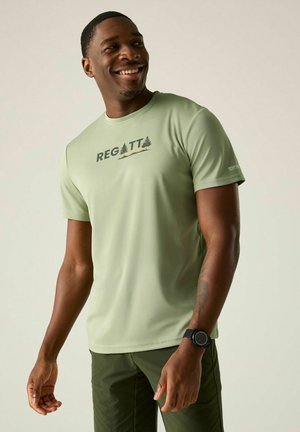 Regatta, REGATTA FINGAL MARL SHORT SLEEVED GRAPHIC T-SHIRT SHORT SLEEVED T-SHIRTS - T-Shirt print - light sage