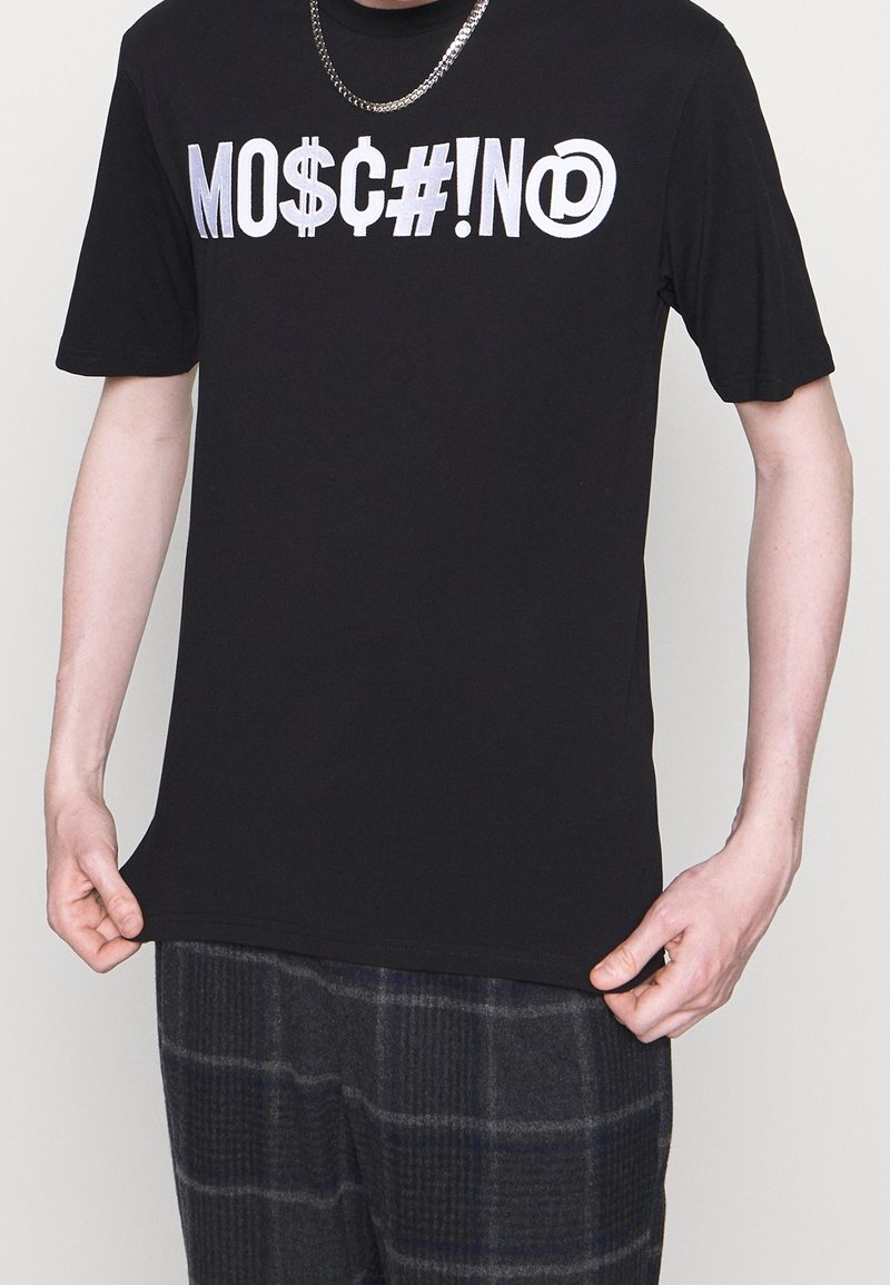 MOSCHINO T-shirt med print - black