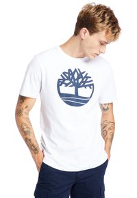 Timberland - KENNEBEC RIVER TREE - T-shirts print - white Miniaturebillede 1