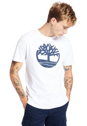 Timberland KENNEBEC RIVER TREE - Print T-shirt - white
