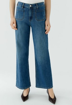 Oui JEANS - Jeans Straight Leg - bright blue denim