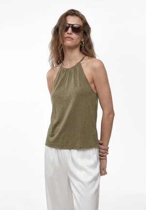 Koton, HALTER NECK TOP. - Top - khaki