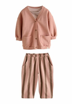 SHORT SLEEVE AND WIDE SET - Träningsbyxor - light pink flower