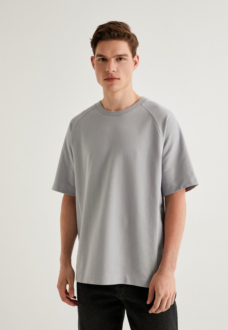 Koton SEAM DETAIL CREW NECK - T-Shirt basic - grey