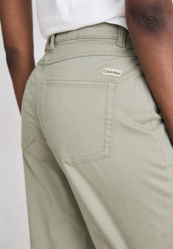 STRETCH HIGH RISE STRAIGHT PANT - Trousers - nordic dust3