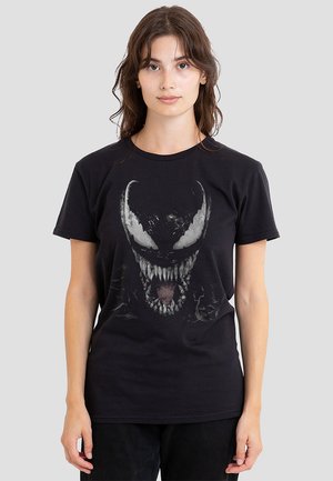 BROCK LARGE FACE - Print T-shirt - black