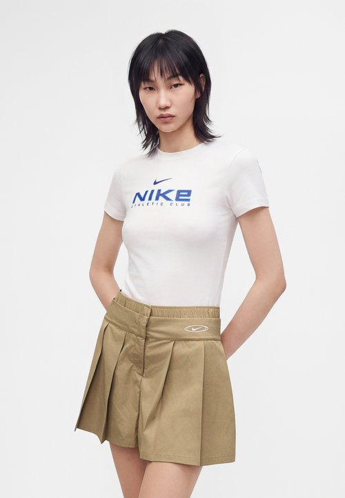 Nike STREET PLEATED SKIRT - Mini skirt - parachute beige/metallic silver-coloured — foto 4